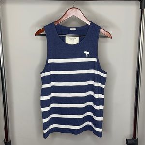 Abercrombie & Fitch, Medium, & Navy/White stripe